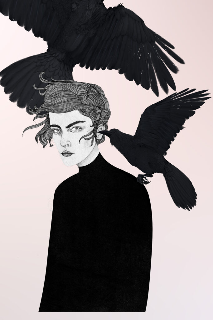 Original Illustration of Urban Nature, artist unknown